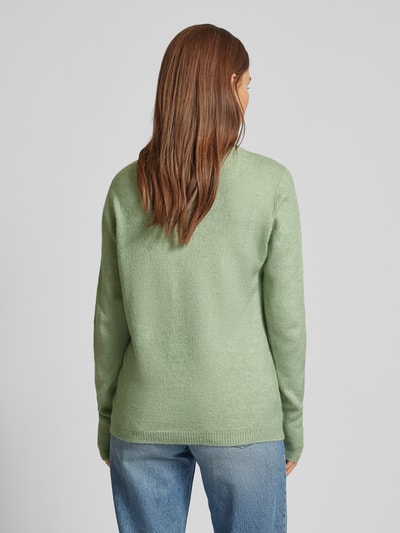 Fransa Gebreide pullover met ronde hals, model 'Rellis' Mintgroen - 5