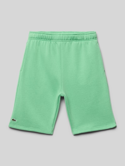 Lacoste Sweatshorts mit elastischem Bund Hellgruen 1
