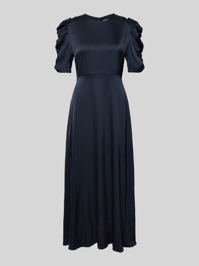 Neo Noir Maxikleid mit Puffärmeln Modell 'Benuti' Dunkelblau 2