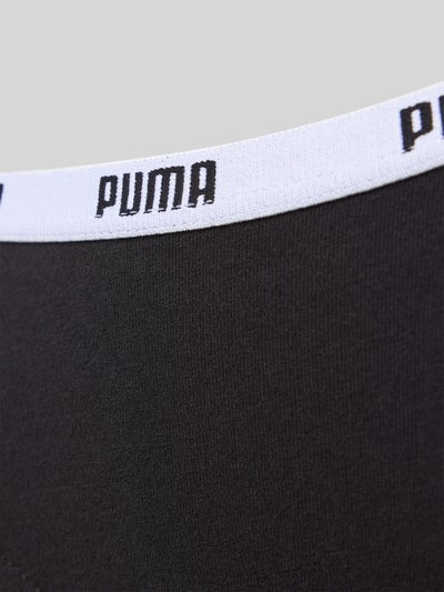 PUMA Majtki typu hipster z elastycznym pasem z logo w zestawie 6 szt. Czarny 2