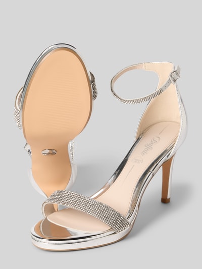 Buffalo Sandały z ozdobnymi kamieniami model ‘MONROE 2’ Srebrny 4