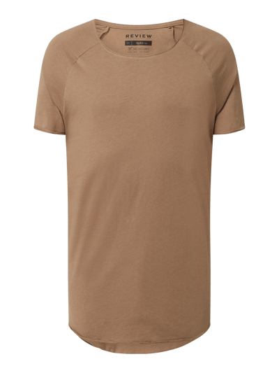 REVIEW T-Shirt mit Rundhalsausschnitt Taupe 2