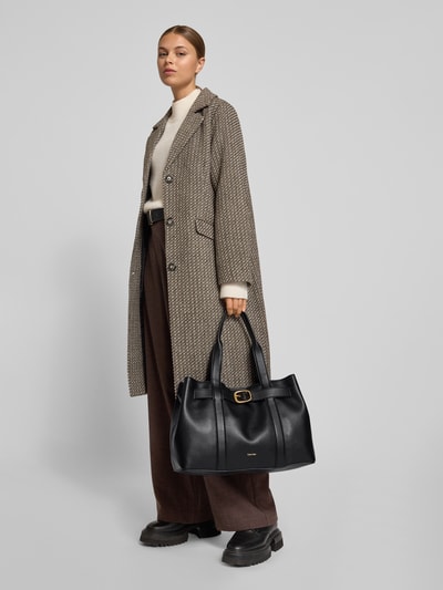 CK Calvin Klein Torebka tote z imitacji skóry Czarny 1