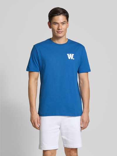 Wood Wood T-Shirt mit Logo-Print Modell 'Ace' Royal 4