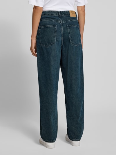 American Vintage Relaxed fit jeans met steekzakken, model 'TIUBAY' Donkerblauw - 5