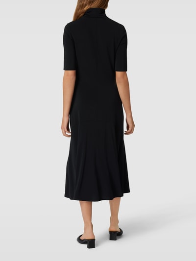 MaxMara Leisure Midi-jurk met col, model 'Radar' Zwart - 5