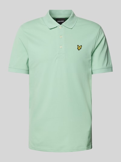 Lyle & Scott Slim fit poloshirt met logopatch Mintgroen - 2