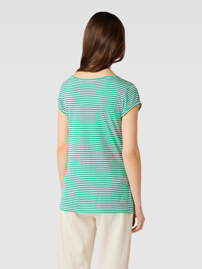 Vila T-shirt z czystej wiskozy z dekoltem w serek model ‘scoop’ Zielony 5