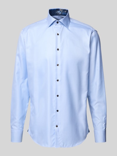 Stenstroms Body Fit Business-Hemd mit Knopfleiste Bleu 2