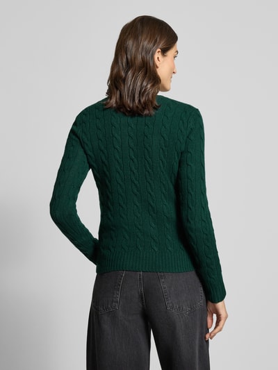 Polo Ralph Lauren Gebreide pullover van een mix van wol en kasjmier, model 'JULIANNA' Groen - 5