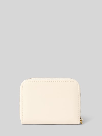 Seidenfelt Portemonnee met label in reliëf, model 'YLVA' Beige - 2