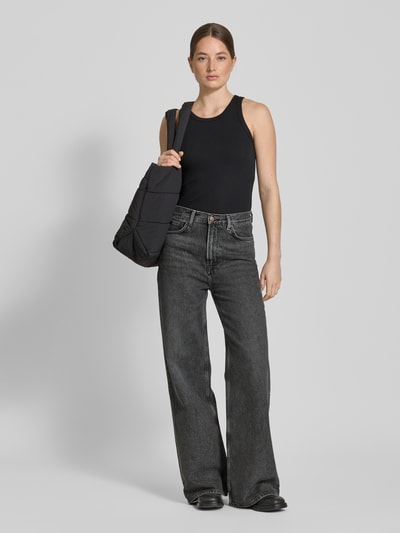 Samsøe & Samsøe Wide Leg Jeans im 5-Pocket-Design Modell 'REBECCA' Anthrazit 1