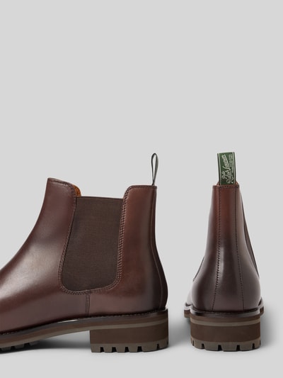 Polo Ralph Lauren Chelsea boots met elastische inzet, model 'BRYSON' Donkerbruin - 2