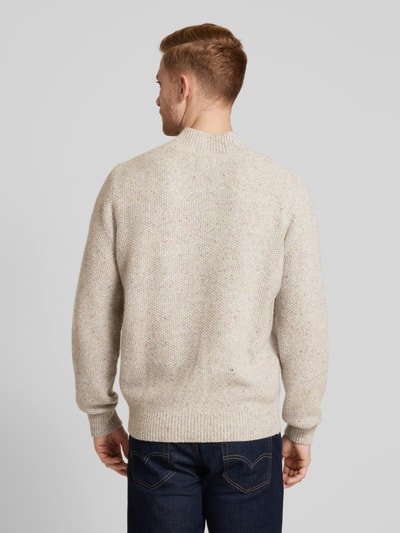 Fynch-Hatton Wollpullover mit Zopfmuster und Alpaka-Anteil Offwhite 5