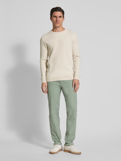 Brax Broek met steekzakken, model 'Cadiz' Lichtgroen - 1