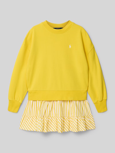 Polo Ralph Lauren Teens Sukienka t-shirtowa z czystej bawełny Żółty 1