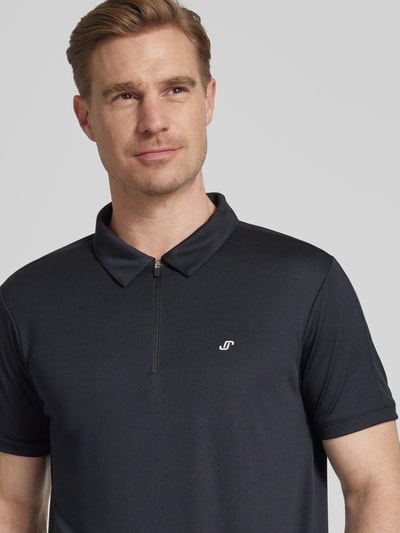 Joy Poloshirt met labelstitching, model 'CLAAS' Zwart - 3