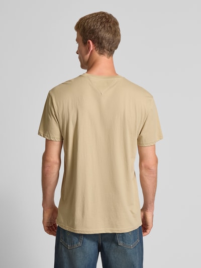 Tommy Jeans Regular Fit T-Shirt aus reiner Baumwolle Beige 5