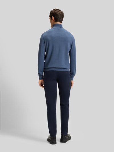 BOSS Orange Regular Fit Rollkragenpullover aus Baumwoll-Kaschmir-Mix Modell 'AKIRO_S' Rauchblau 5