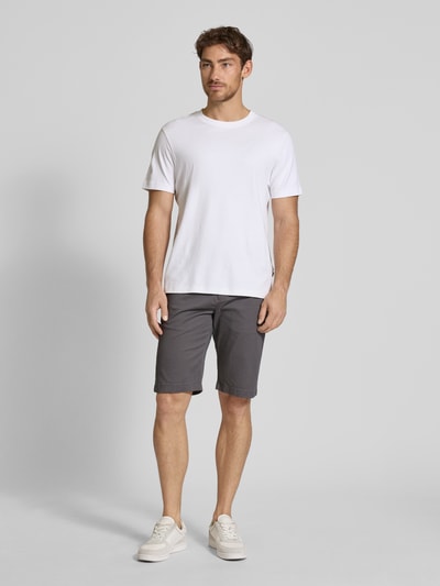 Tom Tailor Denim Regular fit bermuda's van katoenmix Antraciet - 1