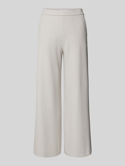 Raffaello Rossi Wide leg stoffen broek met verkort model, model 'PALINA' Lichtgrijs - 2