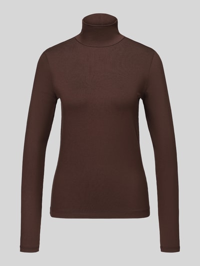 s.Oliver RED LABEL Pullover mit Rollkragen Jersey-Qualität Dunkelbraun 2