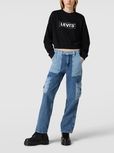 Levi's® Sweatshirt mit Label-Print Modell 'Laundry' Black 1