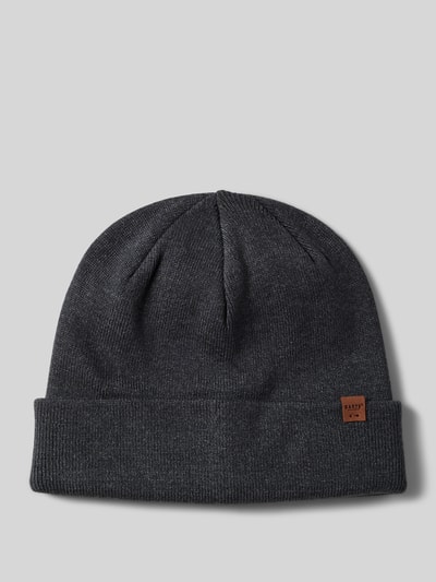 Barts Beanie van viscosemix, model 'WILLES' Antraciet - 1