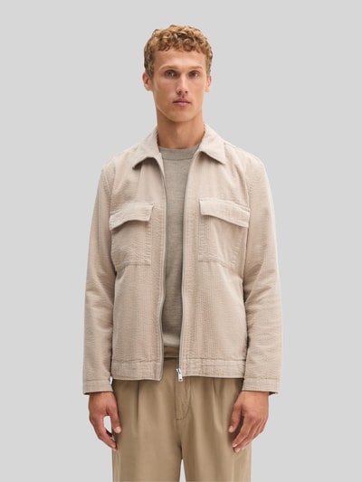 Marc O'Polo Regular Fit Hemdjacke aus reiner Baumwolle Beige 4