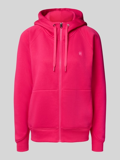 G-Star Raw Regular fit sweatjack met logoprint, model 'Premium' Felroze - 2