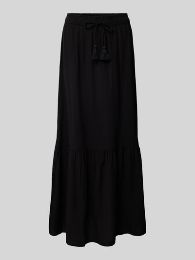 Vero Moda Długa spódnica z efektem stopniowania model ‘PRETTY’ Czarny 2