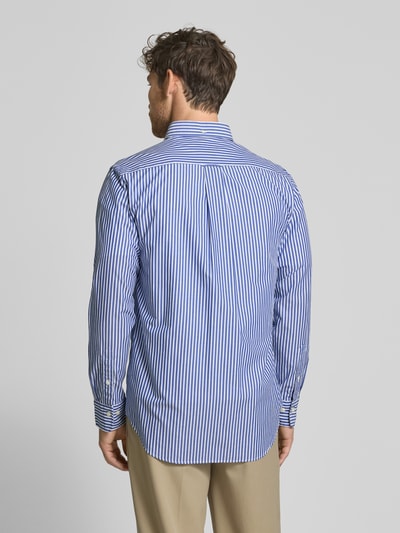 Gant Regular fit vrijetijdsoverhemd met streepmotief, model 'POPLIN' Blauw - 5