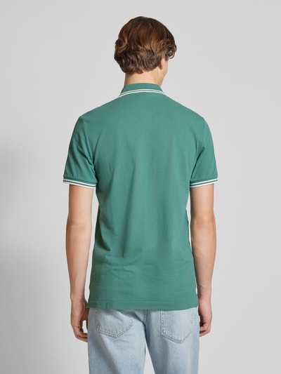 G-Star Raw Slim Fit Poloshirt mit verlängerter Rückseite Modell 'Dunda' Petrol 5