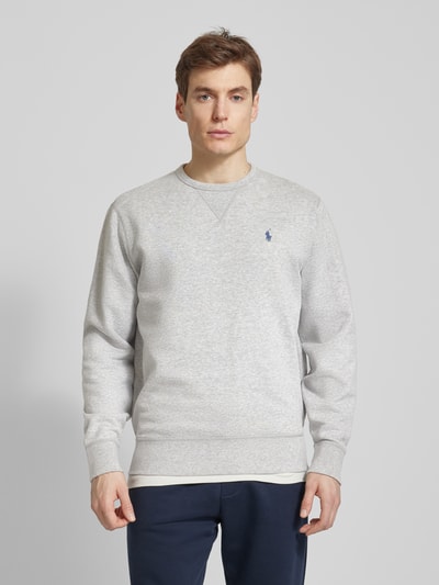 Polo Ralph Lauren Comfort Fit Sweatshirt aus Baumwoll-Mix Hellgrau 4