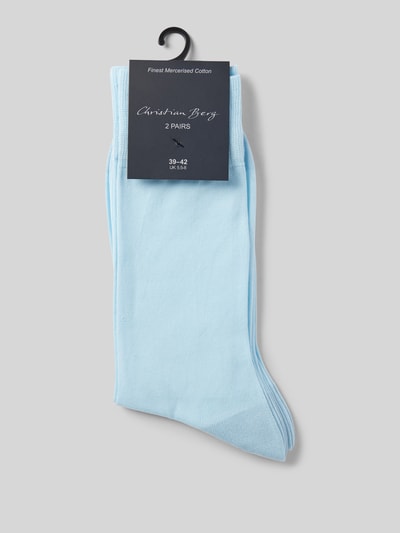 Christian Berg Men Socken mit Label-Detail im 2er-Pack Bleu 3