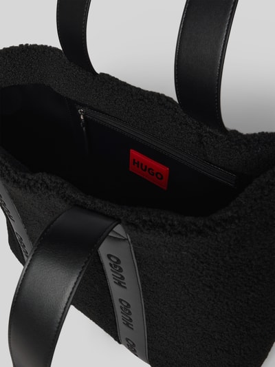 HUGO Shopper mit Label-Riemen Black 5
