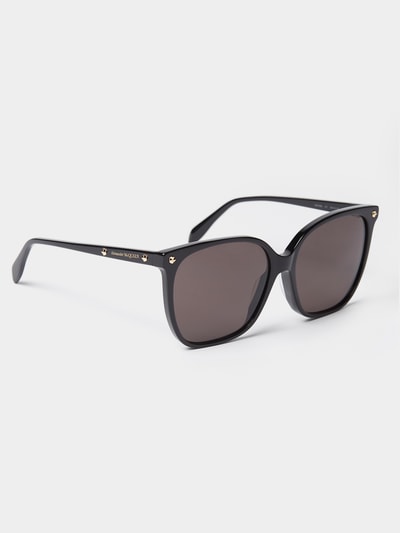 Alexander McQueen Sonnenbrille mit Nieten-Detail Black 3