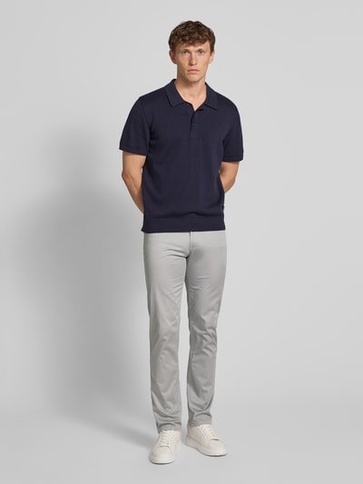Christian Berg Men Regular Fit Chino im 5-Pocket-Design Mittelgrau 1