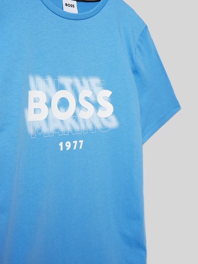 Boss T-shirt met ronde hals Blauw - 2