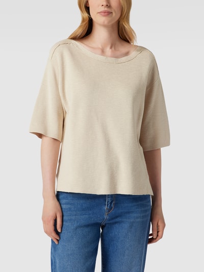 Tom Tailor T-Shirt in Strick-Optik Sand 4