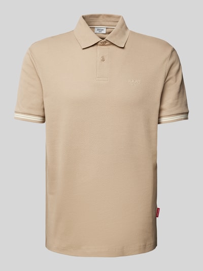 JOOP! Jeans Poloshirt mit Label-Print Modell 'Amare' Beige 1