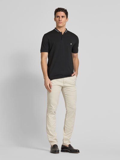 Christian Berg Men Regular Fit Poloshirt mit Stehkragen Black 1