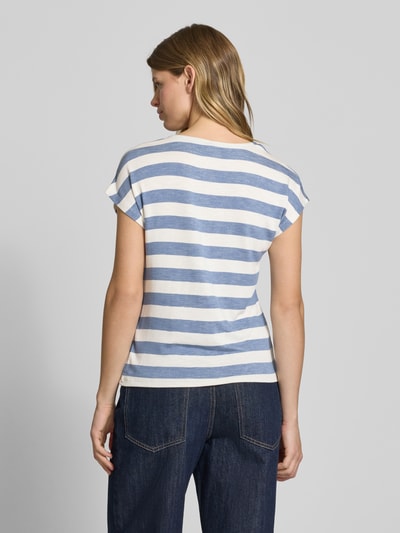 ONLY Relaxed Fit T-Shirt aus fein gestricktem Viskose-Mix Modell 'LIRA LIFE' Jeansblau 5