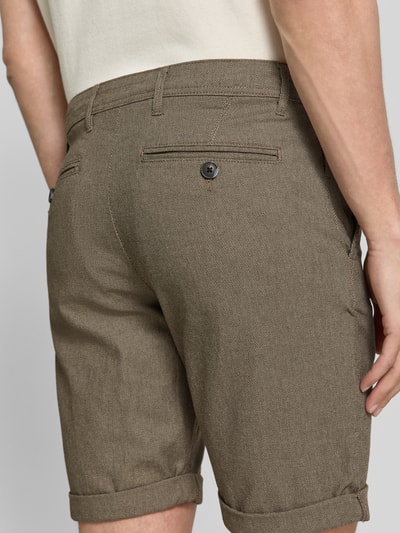 Selected Homme Slim Fit Chinoshorts aus Baumwoll-Mix Modell 'LUTON' Mittelbraun 3
