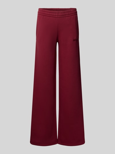 Review Sweatpants mit elastischem Bund Bordeaux 2