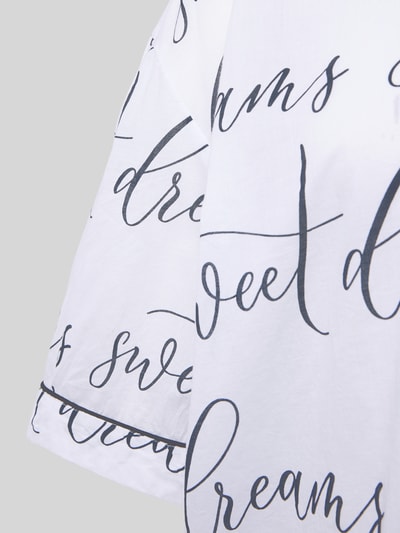 Christian Berg Woman Pyjama-Oberteil mit Reverskragen Weiss 2