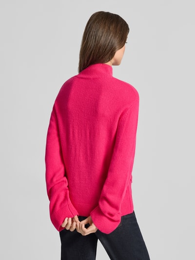 Christian Berg Woman Strickpullover mit Stehkragen Fuchsia 5