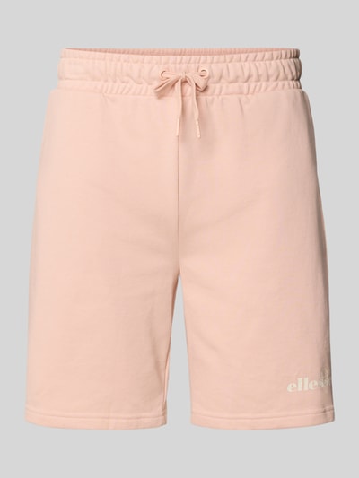 Ellesse Regular Fit Sweatshorts mit Label-Print Modell 'MOLLA' Altrosa 2