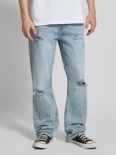 Hugo Blue Jeans im Used-Look Modell 'Nate' Hellblau 4