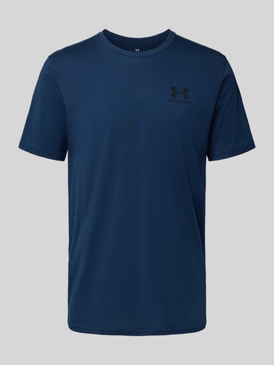 Under Armour T-shirt z nadrukiem z logo Granatowy 2